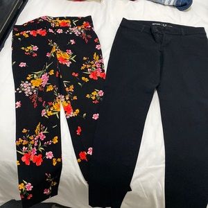 2 Old Navy pixie stretchy slack pants, super comfortable!